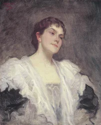 De zangeres Lady Lillian June Henschel née Bailey